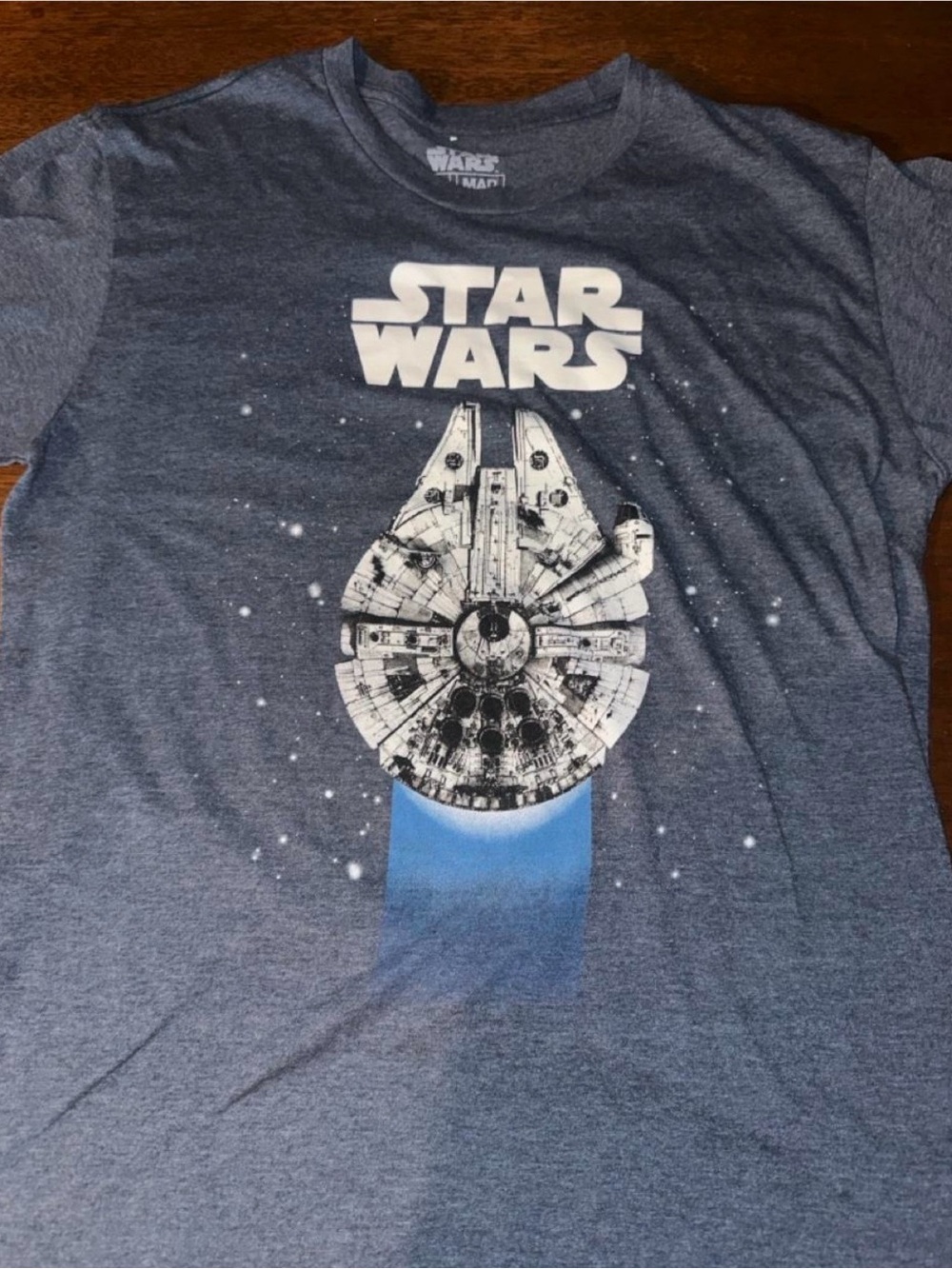 Star Wars Men’s Millennium Falcon Graphic Tee - Navy Blue